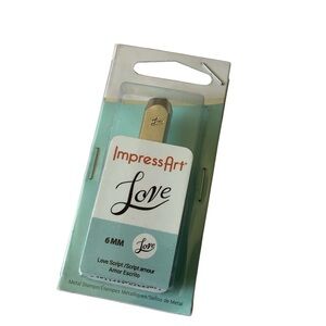 imPRESS Love Script Metal Stamp